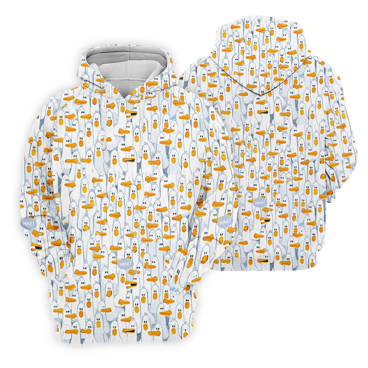 Mine Mine Mine Golf Shirt, Funny Seagull Beach Pattern, Golf Shirt For Women