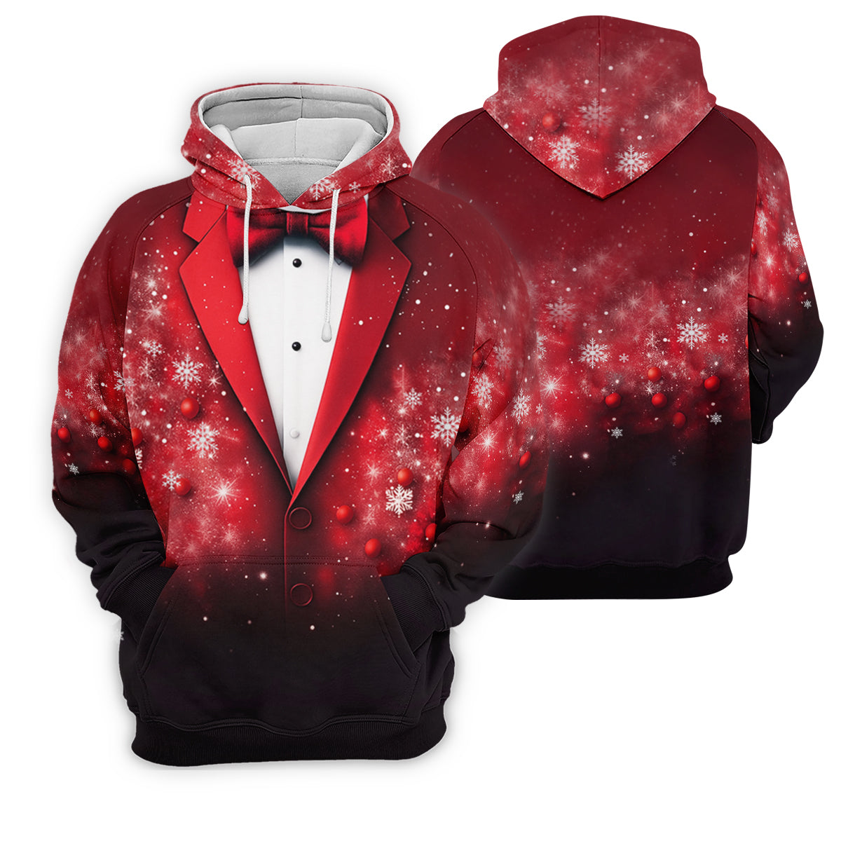 Black And Red Christmas Glitter Print Women Golf Top, Christmas Golf Shirt, Ladies Golf Tops