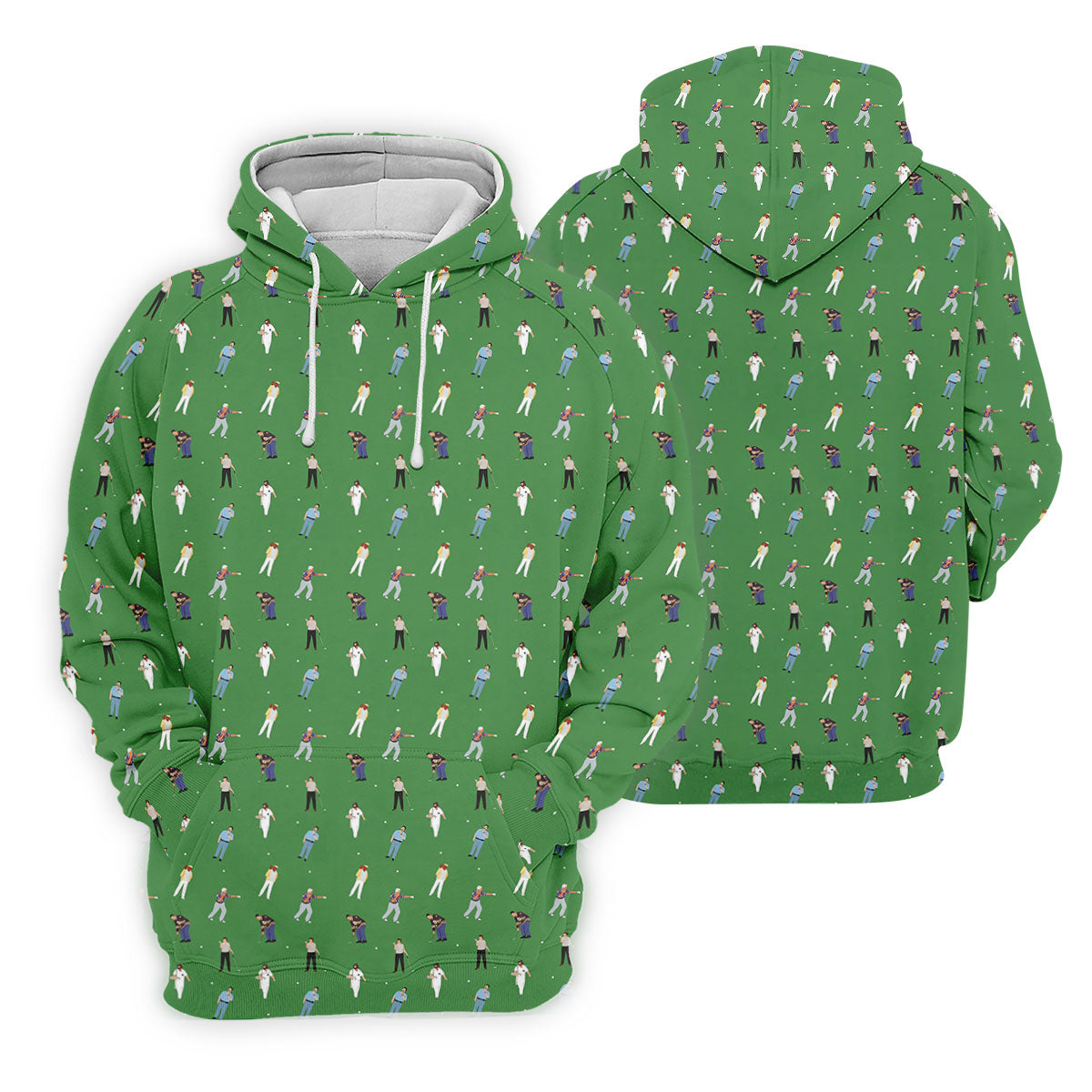 Sports Comedy Characters Golf Pose Green Golf Shirt, Golf Shirts For Men, Polo ShirtFor Men