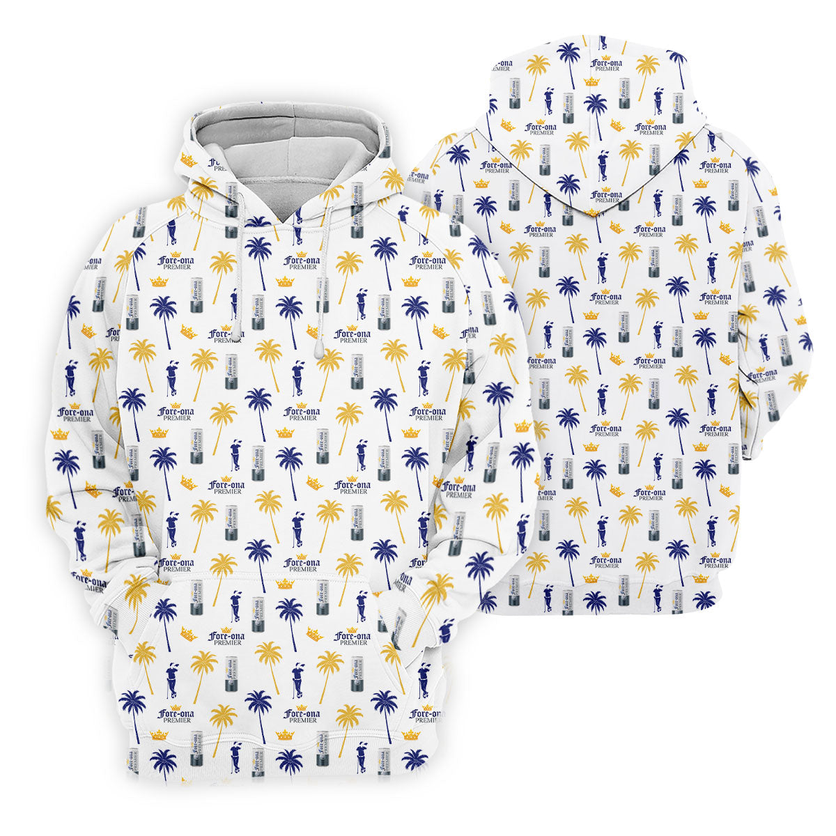 Fore-ona Premier Find Your Fairway Golfer Drinking Men's Funny Golf Shirts, Golf Shirts For Men