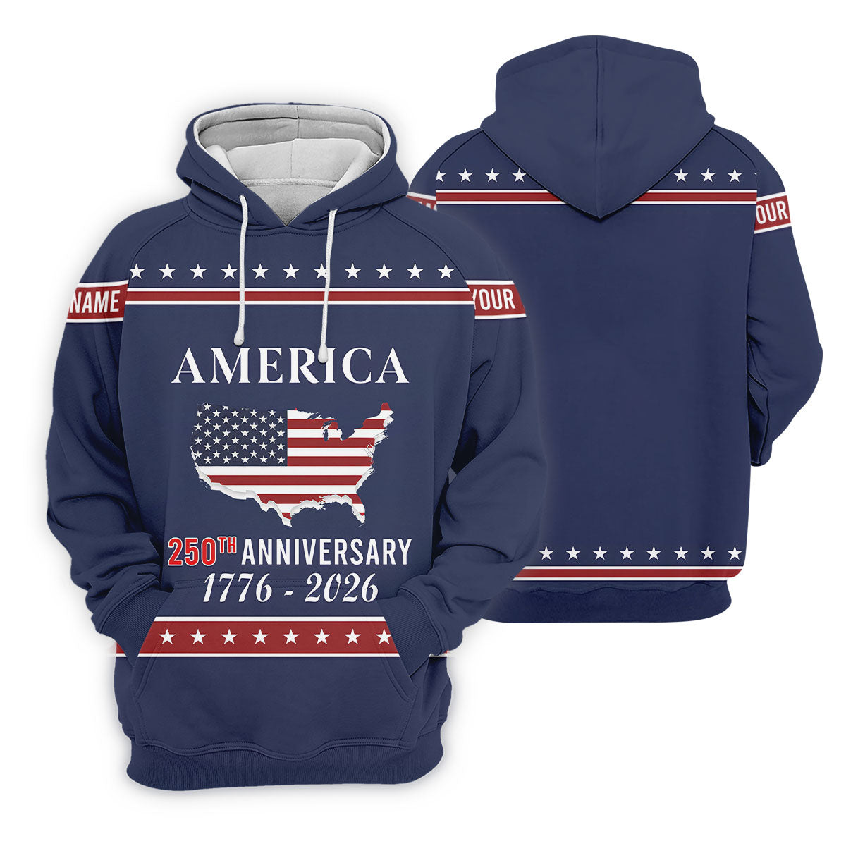 America 250th Anniversary 1776-2926 Navy Golf Shirt, 4th Of July Patriotic Golf Shirt For Women