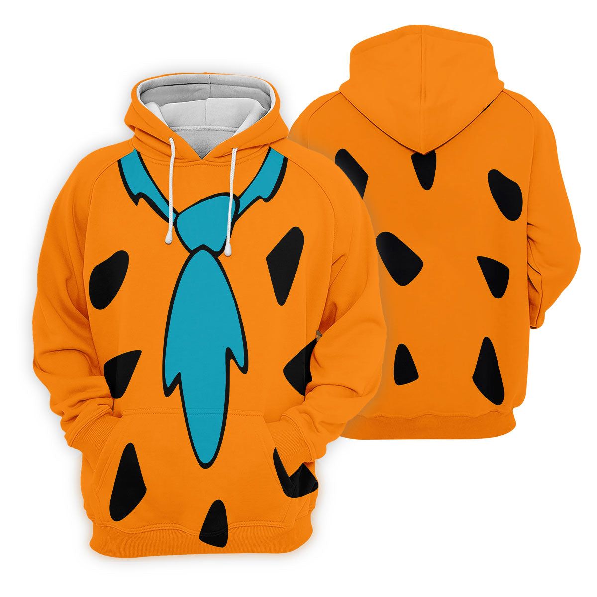 Orange Blue Stone Age Hawaiian Golf Shirt, Women’s Golf Apparel, Golf Shirts For Women