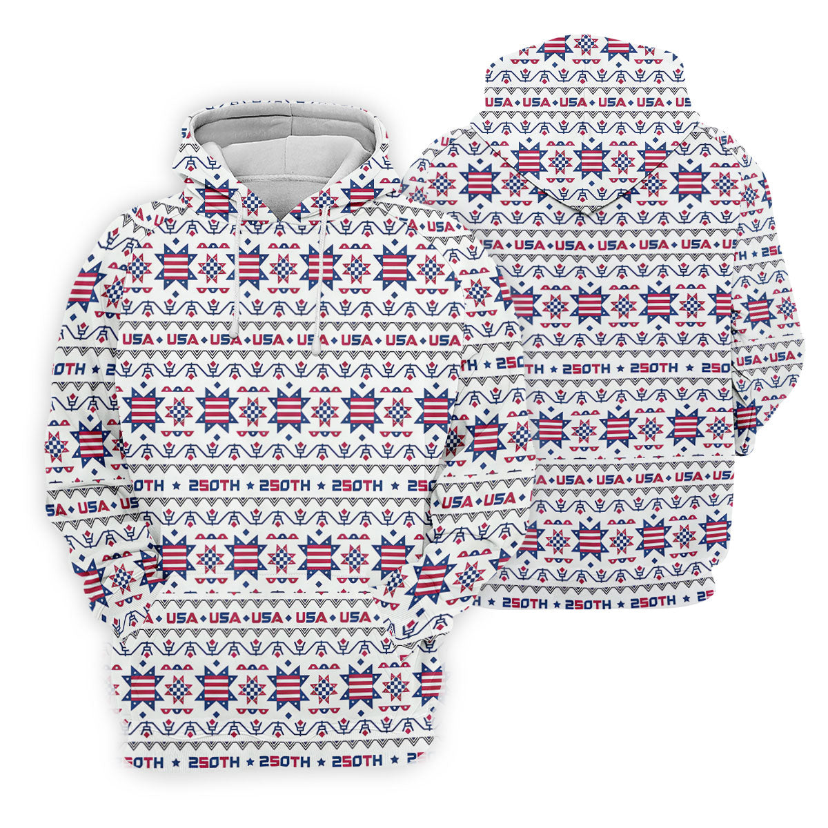Red White Blue Ohio Star Quilt Pattern 4th Of July Women Golf Top, 250th Anniversary Patriotic Golf Shirt