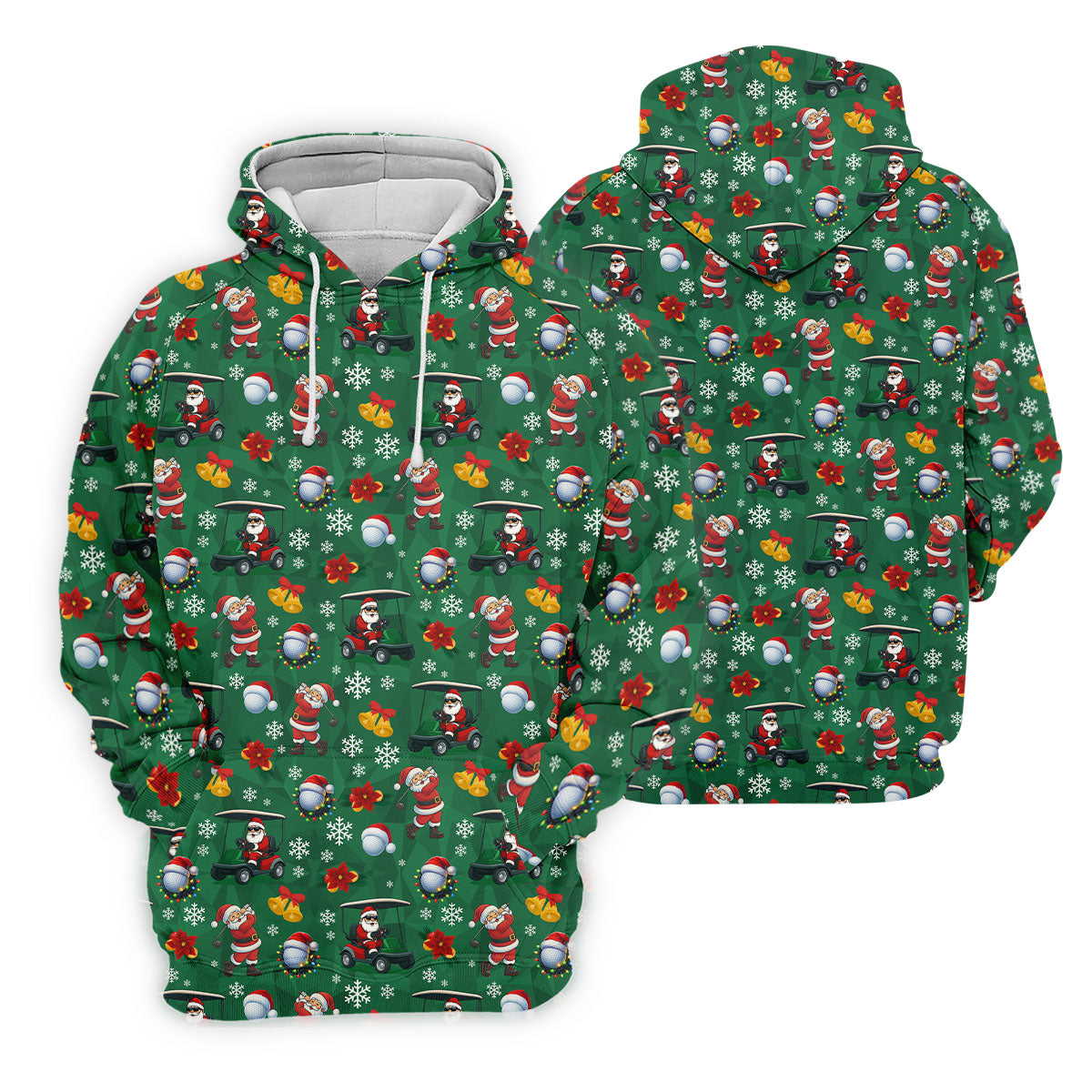 Santa Christmas Green Golf Polo, Women Golf Top, Golf Christmas Gifts, Ladies Golf Shirts