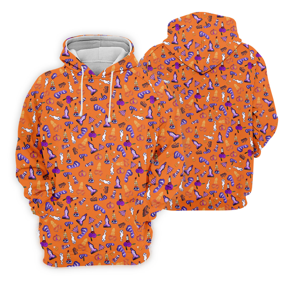 Funny Dirty Orange And Purple Halloween Golf Shirt, Fun Golf Shirts For Men, Cool Golf Gift