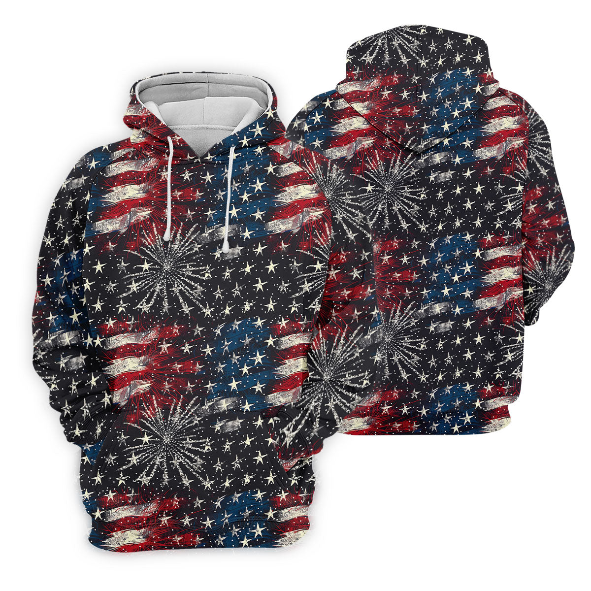 Patriotic American Flag Distressed Color 4th Of July Golf Shirts For Men, 250th Anniversary Polo ShirtFor Men
