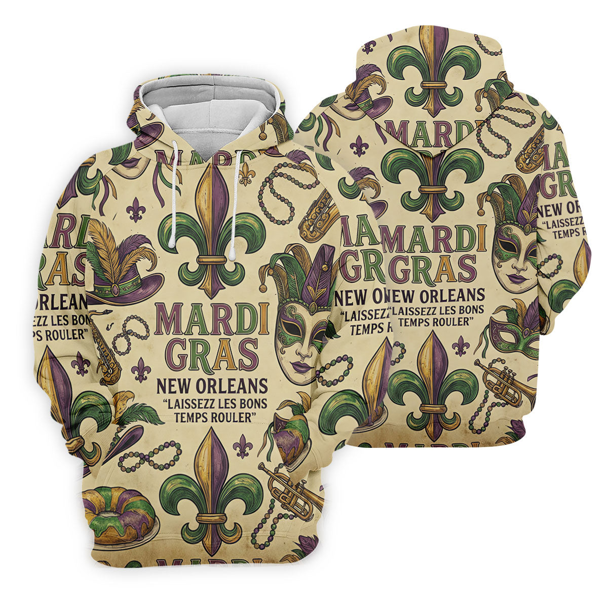 Mardi Gras New Orleans Fleur De Lis Carnival Hat Men's Golf Polo Shirtlf Shirts For Men