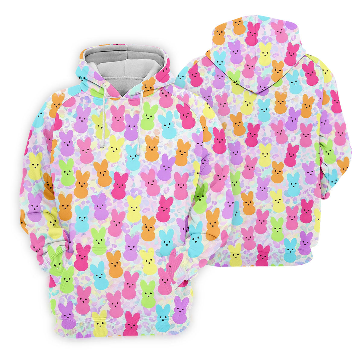 Pastel Easter Peeps Golf Shirts For Men, Cute Golf Outfit, Men's Funny Golf Shirts, Polo Shirt Men