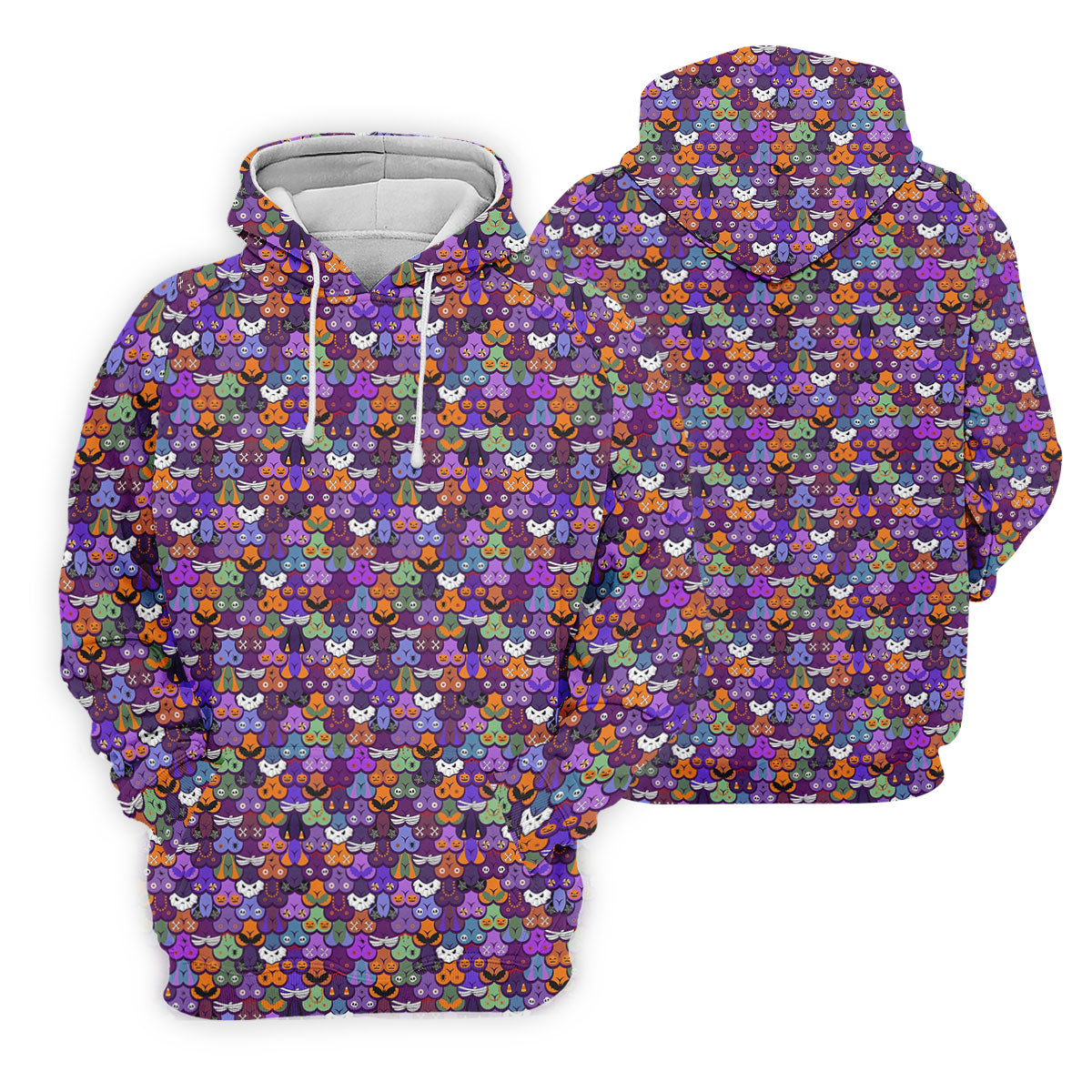 Cute Halloween Icon Pattern Golf Polo Shirt, Women's Golf Polo, Ladies Golf Shirts