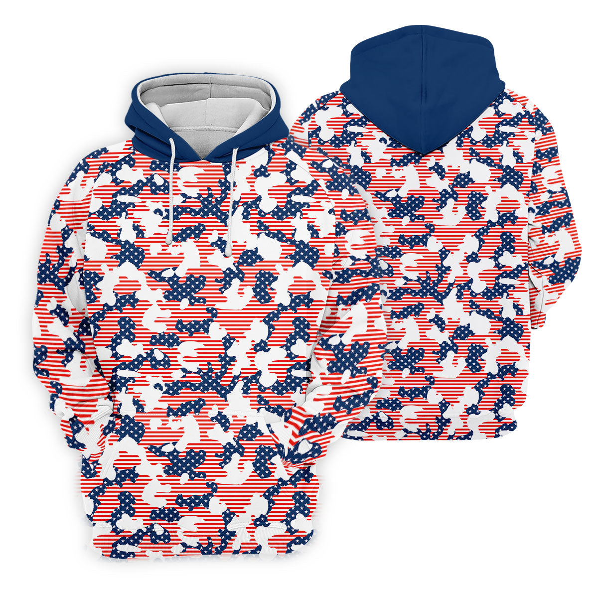 Red White And Blue Camo Patriotic Golf Shirt, 4th Of July Golf Shirt, 250 Celebration Golf Shirt For Women