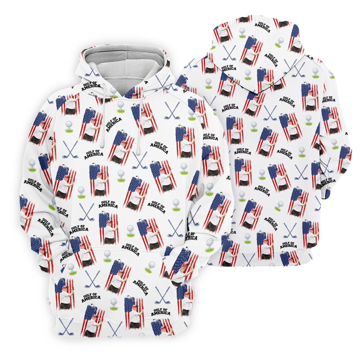 Golf Of America Patriotic Golf Shirt, Men's Funny Golf Shirts, 250 Years 4th Of July Golf Shirts For Men
