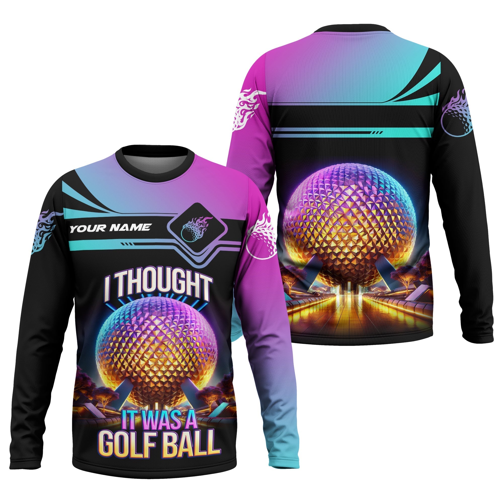 I Thought It Was A Golf Ball Custom Golf Polo Shirtift For Golfers, Golf Gift Ideas, Funny Golf Shirt
