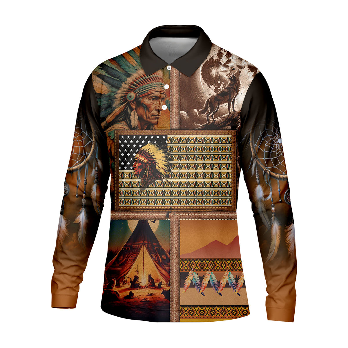 Native Heritage Golf Tops For Men, Native American Ancestry Polo ShirtFor Men, Indigenous Peoples Month