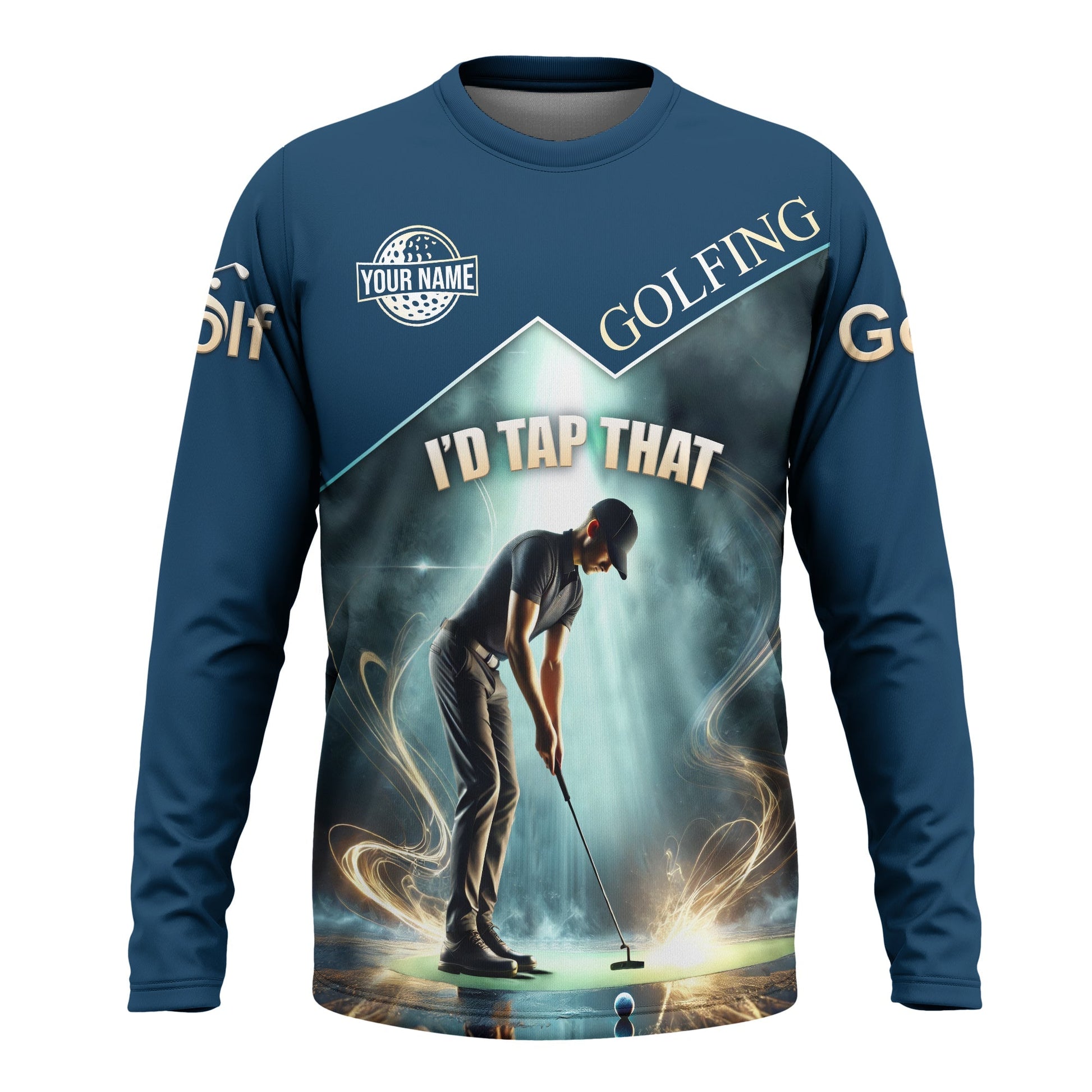 I'd Tap That Custom Golf Polo Shirtift For Golfers, Golf Gift For Men