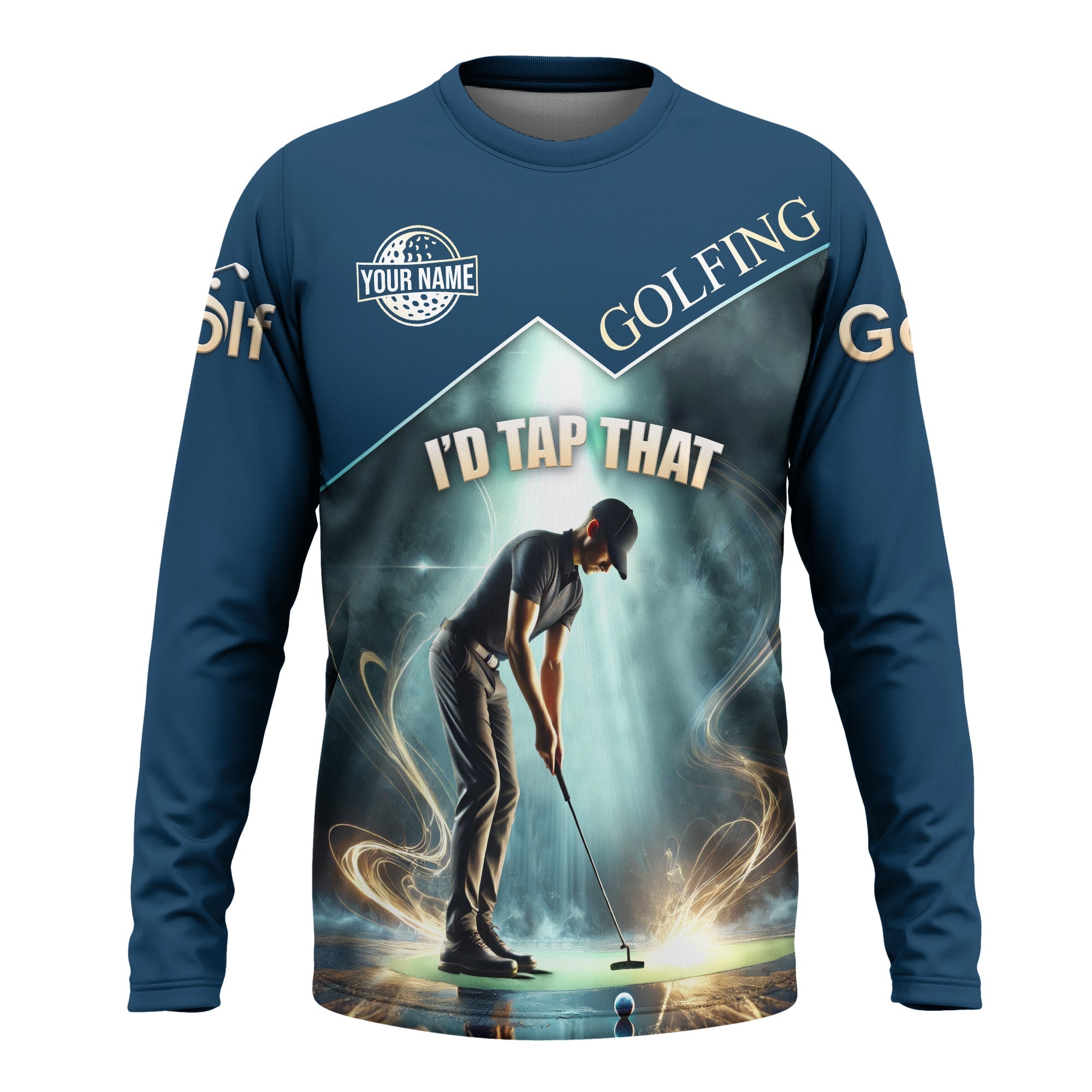I'd Tap That Custom Golf Polo Shirtift For Golfers, Golf Gift For Men