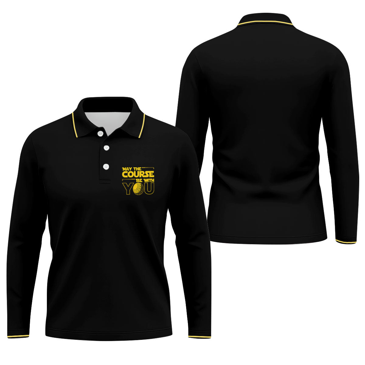 May The Course Be With You Movie Inspired Funny Golf Shirts, Father's Day Golf Shirt, Golf Gift For Dad