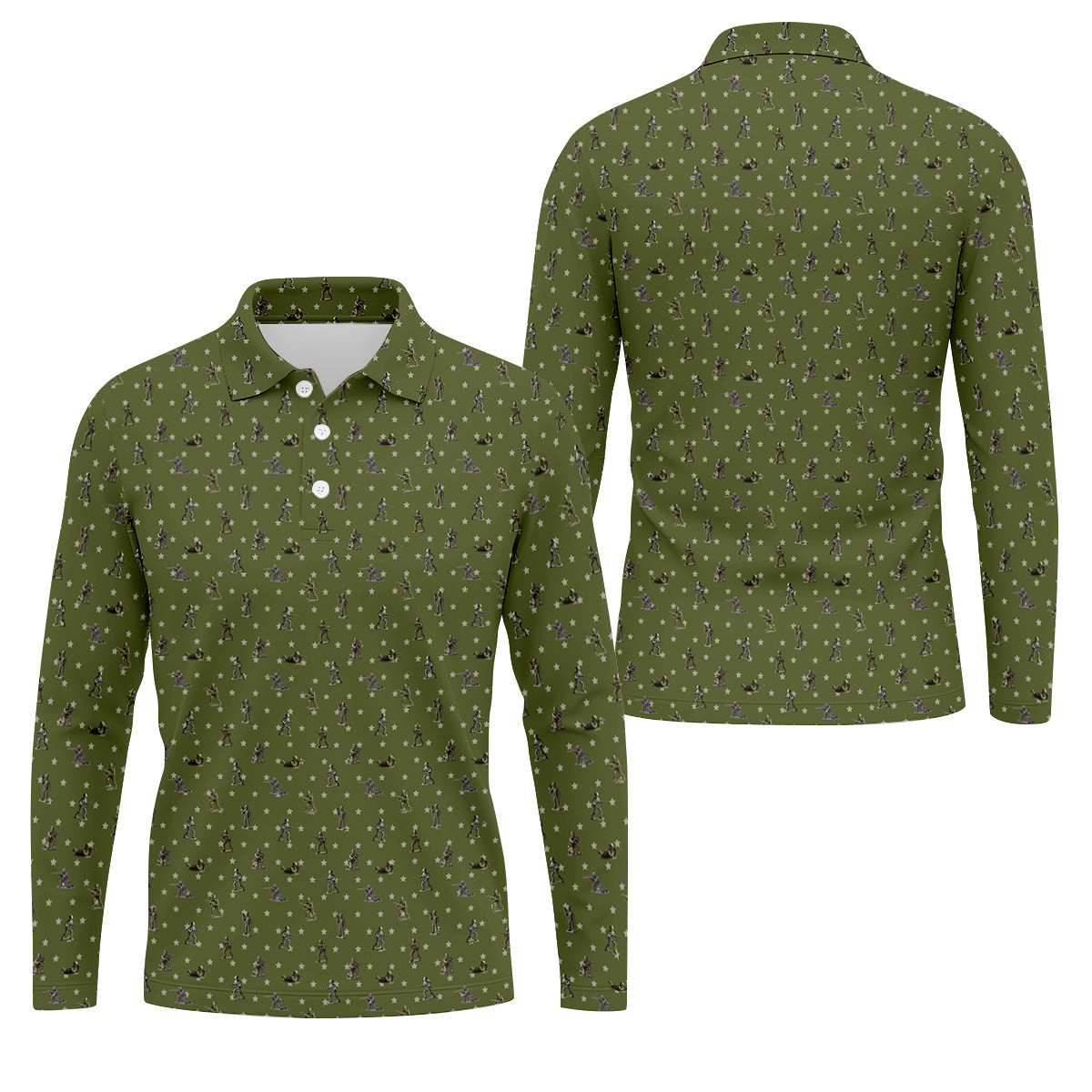 Veteran Green Golf Tops For Men, Polo Shirtor Men, Gift For Veteran, Veterans Day Gift