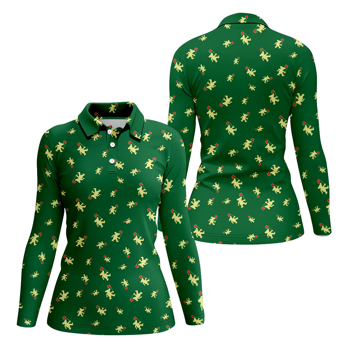 Dancing Bear Golf Tournament Shirt, Women's Golf Tops, Ladies Golf Shirts, Golf Gift For Ladies