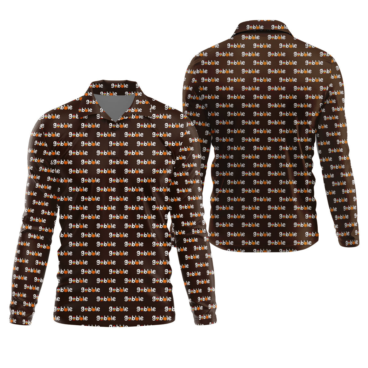 Gobble Turkey Thanksgiving Holiday Fun Golf Shirts For Men, Polo Shirt Men, Golf Gift For Men