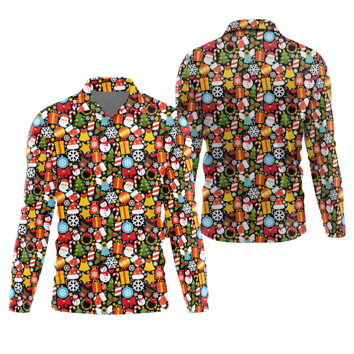 Festive Christmas Golf Tops For Men, Christmas Golf Shirt, Polo ShirtFor Men, Golf Gift For Men