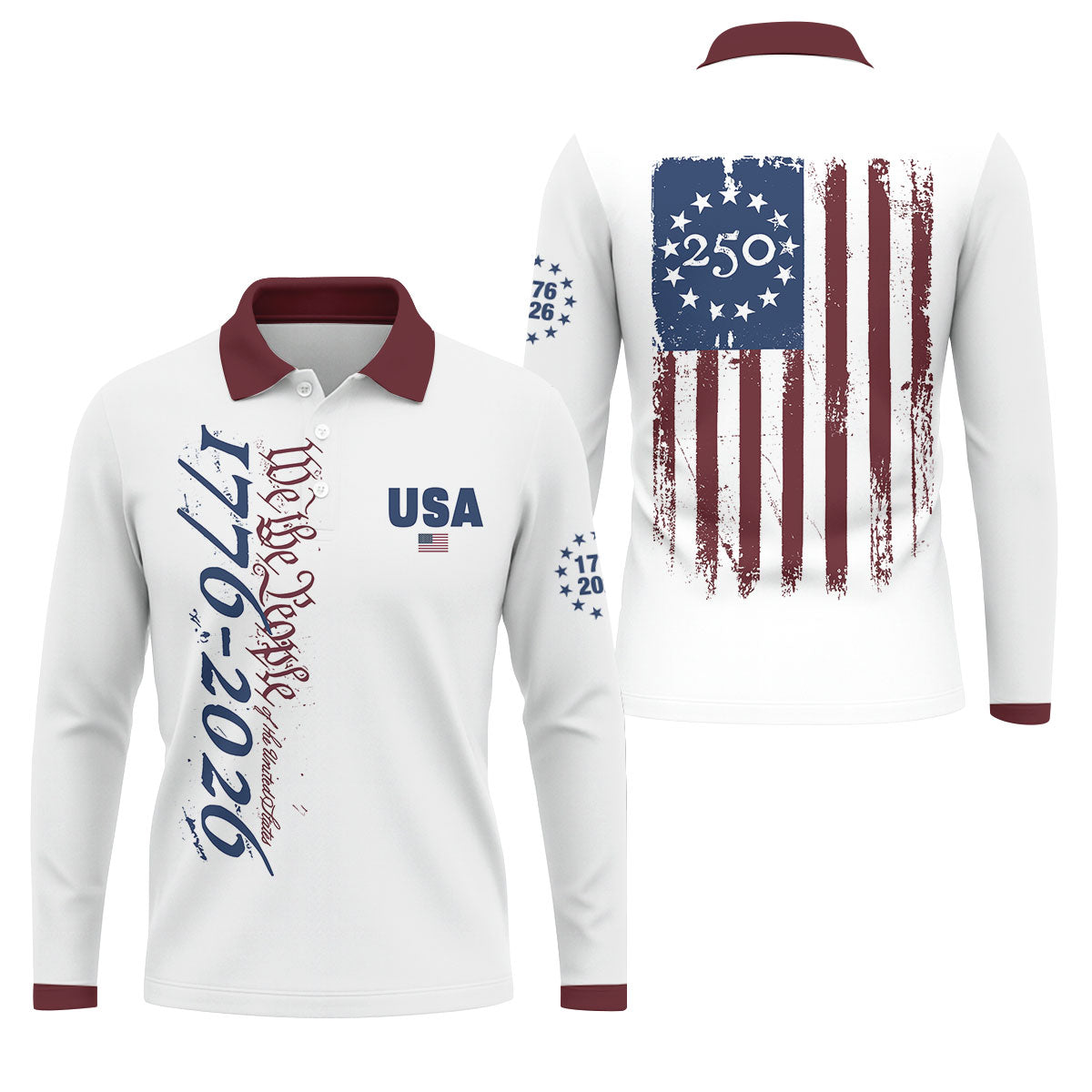 USA 250th Anniversary Long Sleeve Shirt, Independence Day Apparel, Hooded Jumper 4th Of July Gift