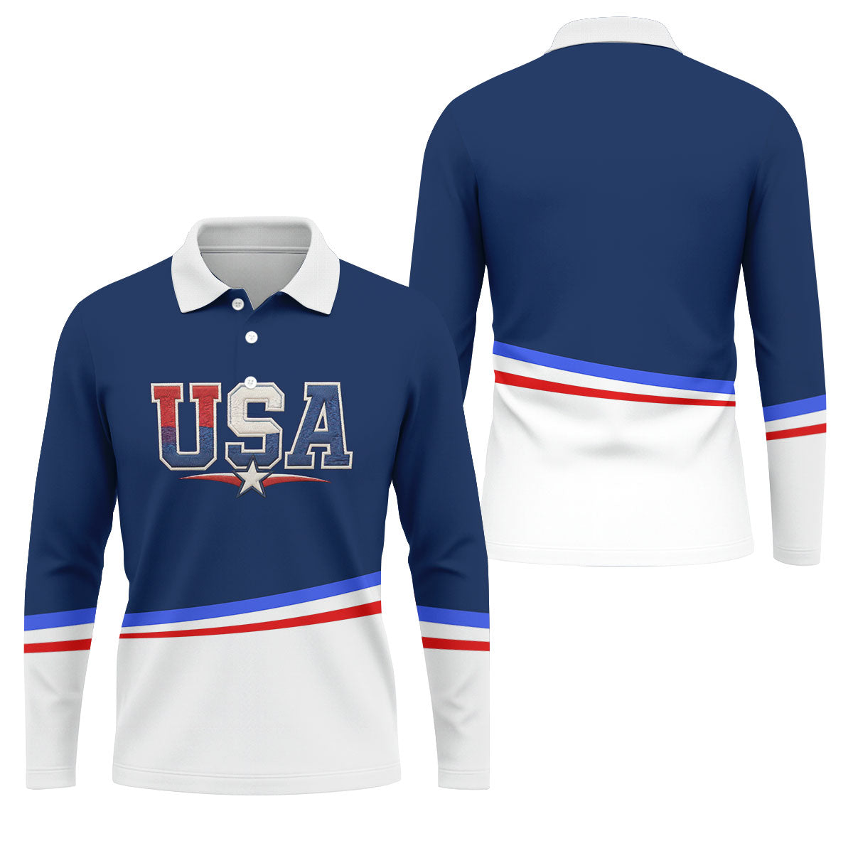 250 Years Of Independence USA Golf Shirt, 4th Of July Patriotic Golf Shirts For Men