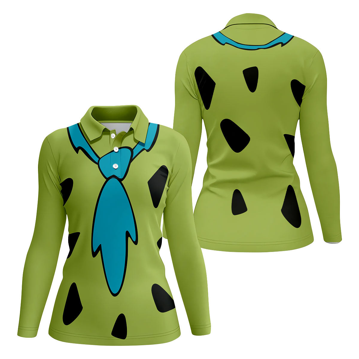 Green Stone Age Costume Hawaiian Golf Shirt, Women’s Golf Polo, Golf Shirts For Women