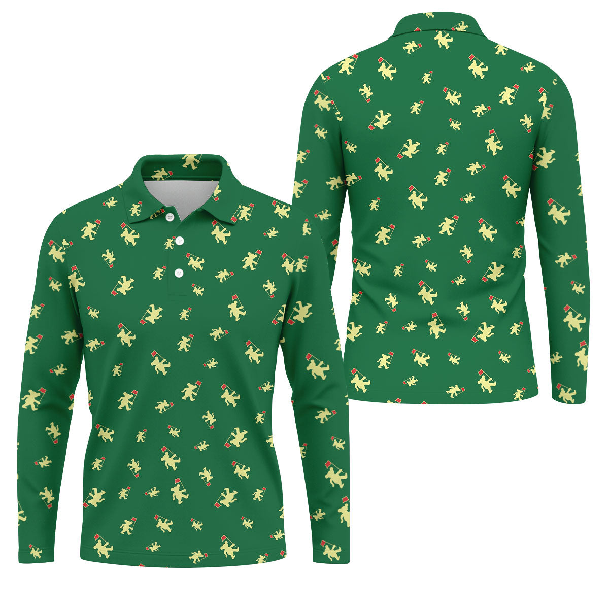 Dancing Bear Golf Tournament Shirt, Golf Shirts For Men, Polo Shirt Men, Golf Gift For Men