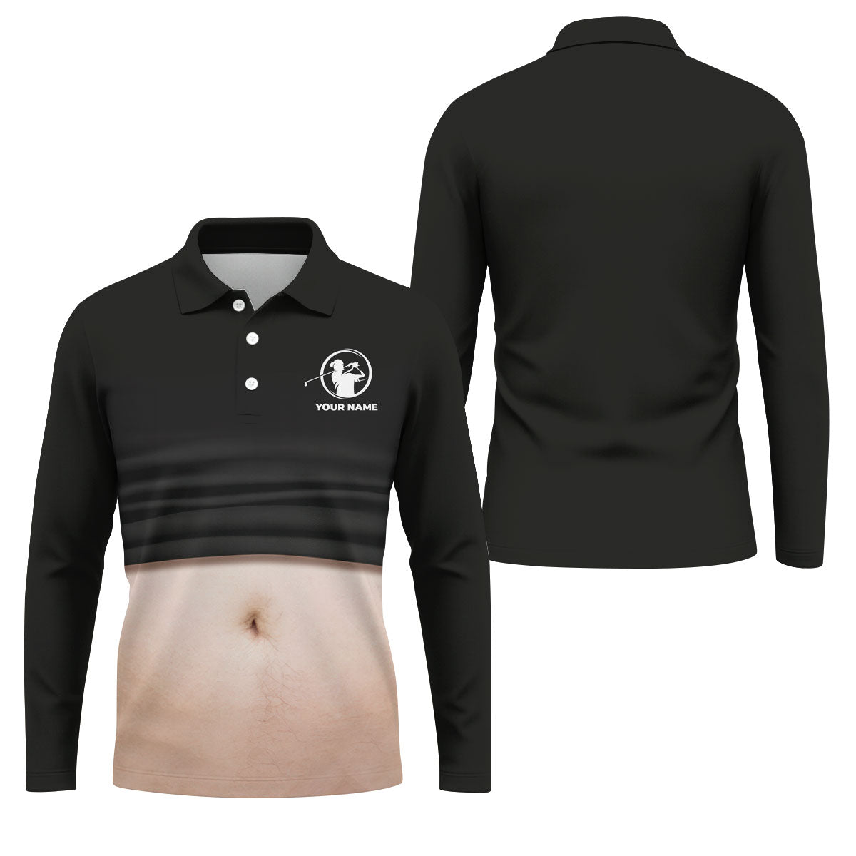 Men's Funny Golf Polo Shirt Custom Golf Shirt, Cool Golf Gift, Fun Golf Shirts For Men
