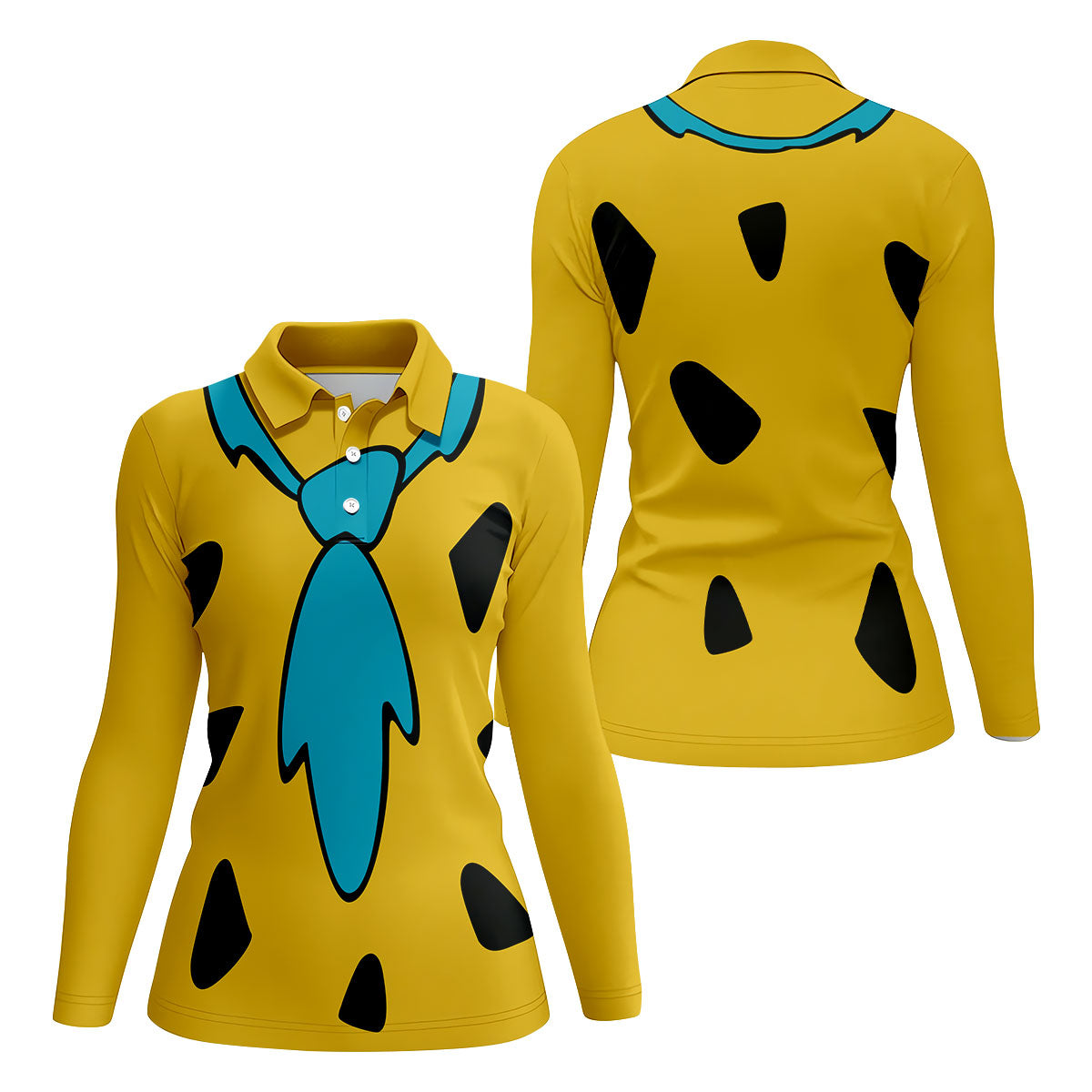 Yellow Stone Age Costume Hawaiian Golf Shirt, Women’s Golf Polo, Golf Shirts For Women