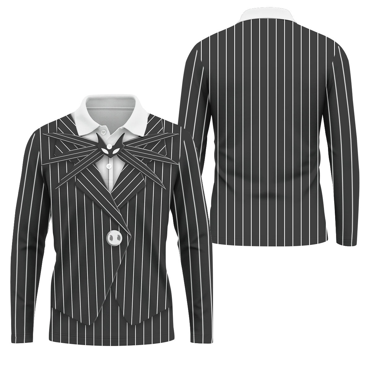 The Nightmare Man Golf Tops For Men, Fun Men's Golf Polos, Horror Cosplay Halloween Golf Shirt