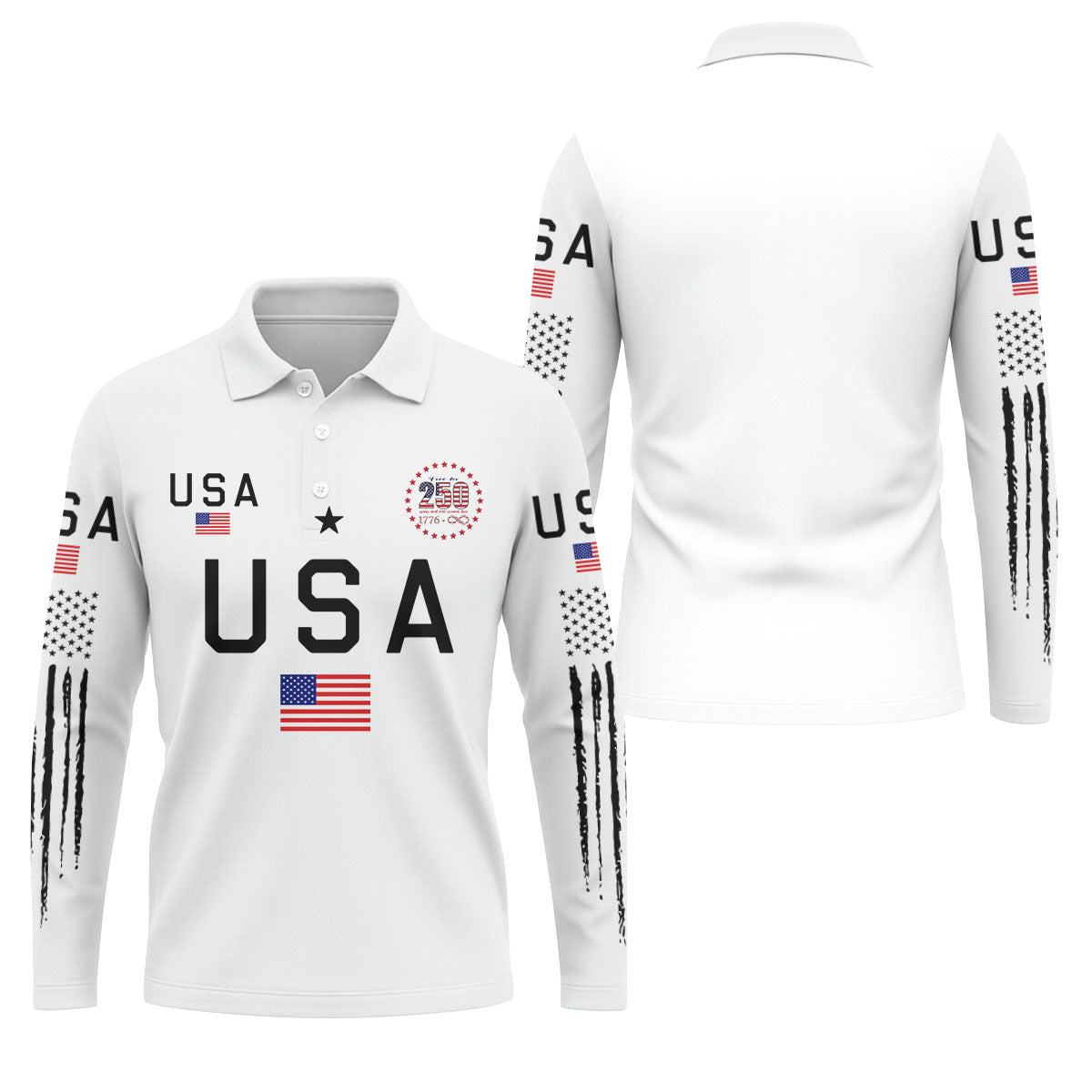 USA 250th Anniversary Hoodie, Independence Day Apparel, White Hooded Jumper 4th Of July Gift