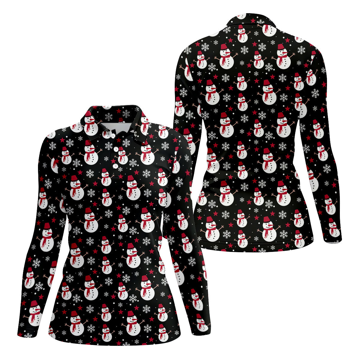 Ugly Santa Claus Golf Shirts, Christmas Golf Shirt, Golf Gifts For Women, Fun Golf Shirt