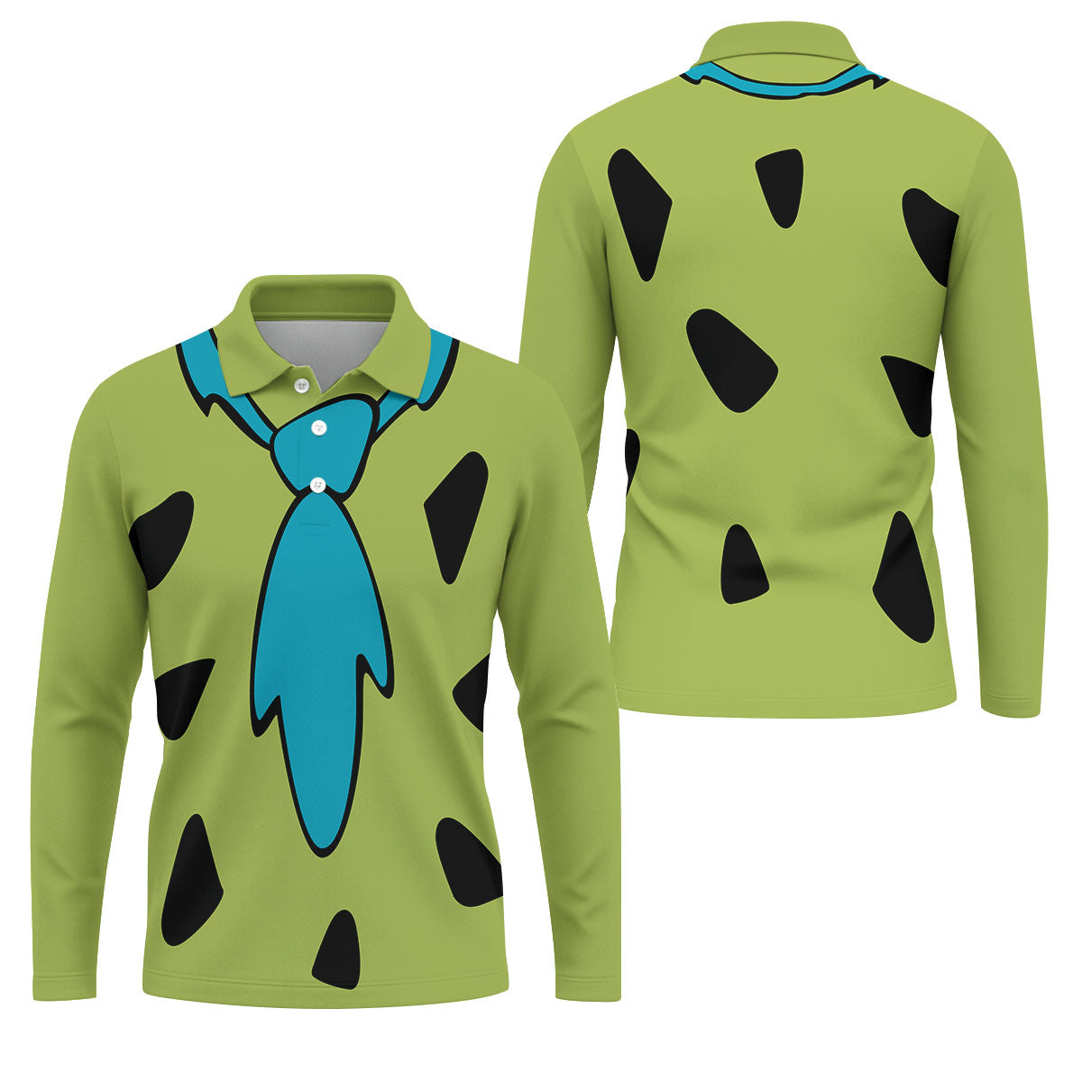 Green Stone Age Costume Hawaiian Golf Shirt, Mens Golf Polo, Golf Shirts For Men