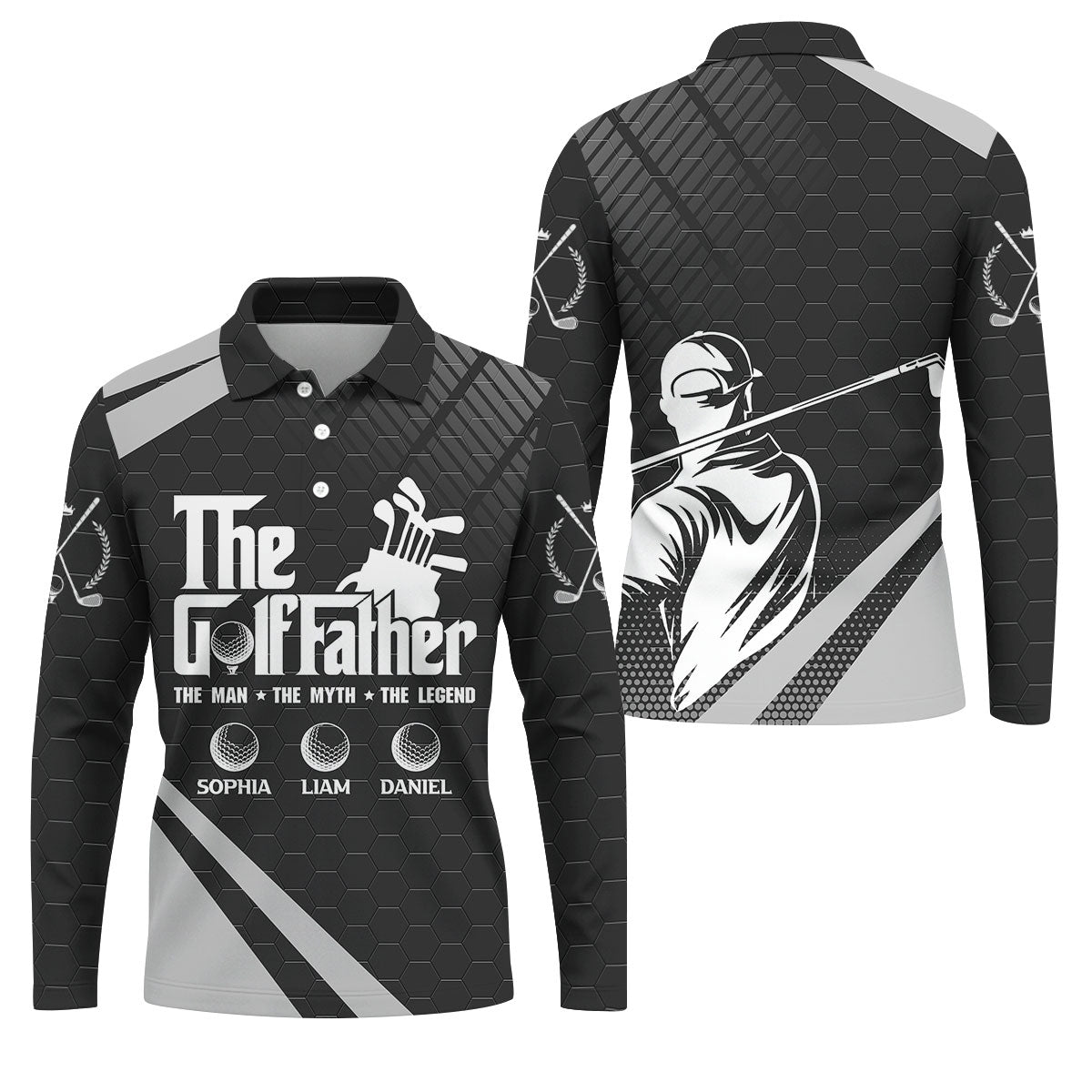 The Golf Father The Man The Myth The Legend Golf Tops For Men, Father's Day Golf Gift