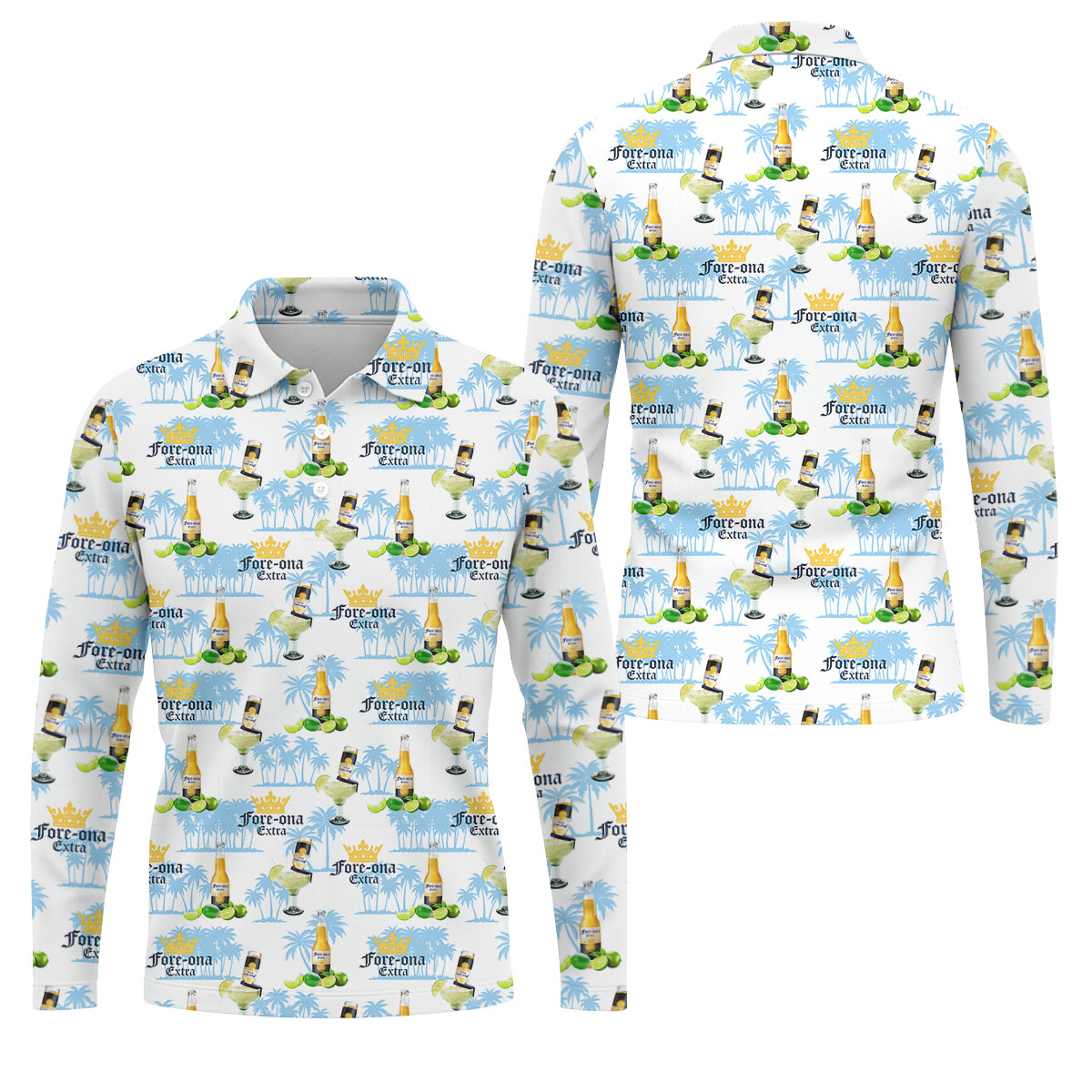 Fore-ona Extra Find Your Fairway Golf And Beer Men's Funny Golf Shirts, Golf Shirts For Men