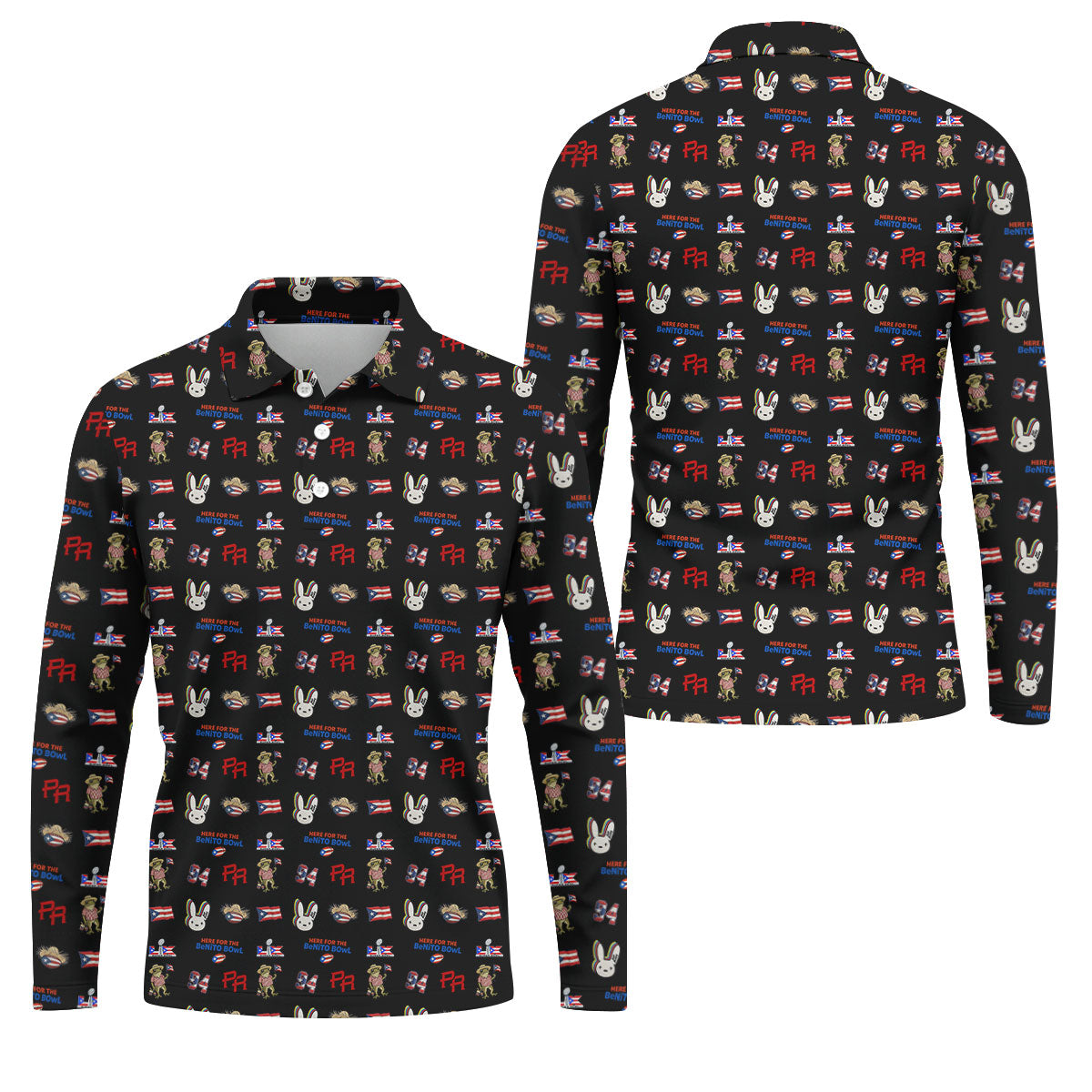 Here For The Benito Bowl Football Theme Black Men Polo, American Football League Gift Ideas For Football Fans