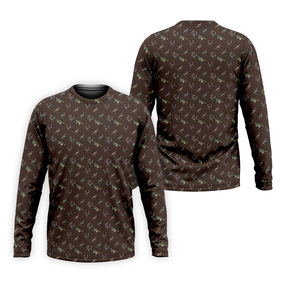 Turkey Hunting Seamless Pattern Funny Golf Shirts, Father's Day Golf Shirt, Golf Gift For Dad