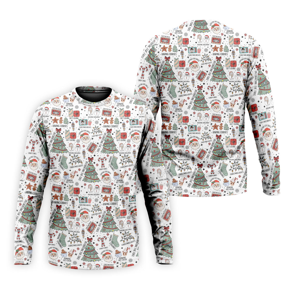 Tis The Season Santa Claus White Men's Golf Polo Shirtristmas Golf Shirt, Polo ShirtFor Men