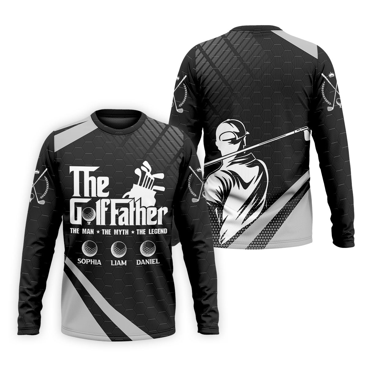 The Golf Father The Man The Myth The Legend Golf Tops For Men, Father's Day Golf Gift
