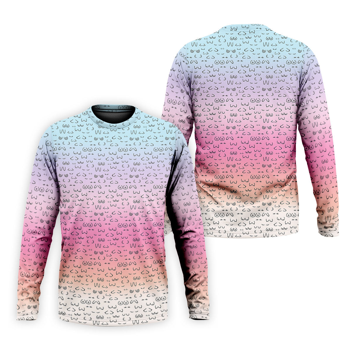 Funny Adult Humor Ombre Golf Shirt, Fun Men's Golf Polos, Polo ShirtFor Men, Golf Gift For Him