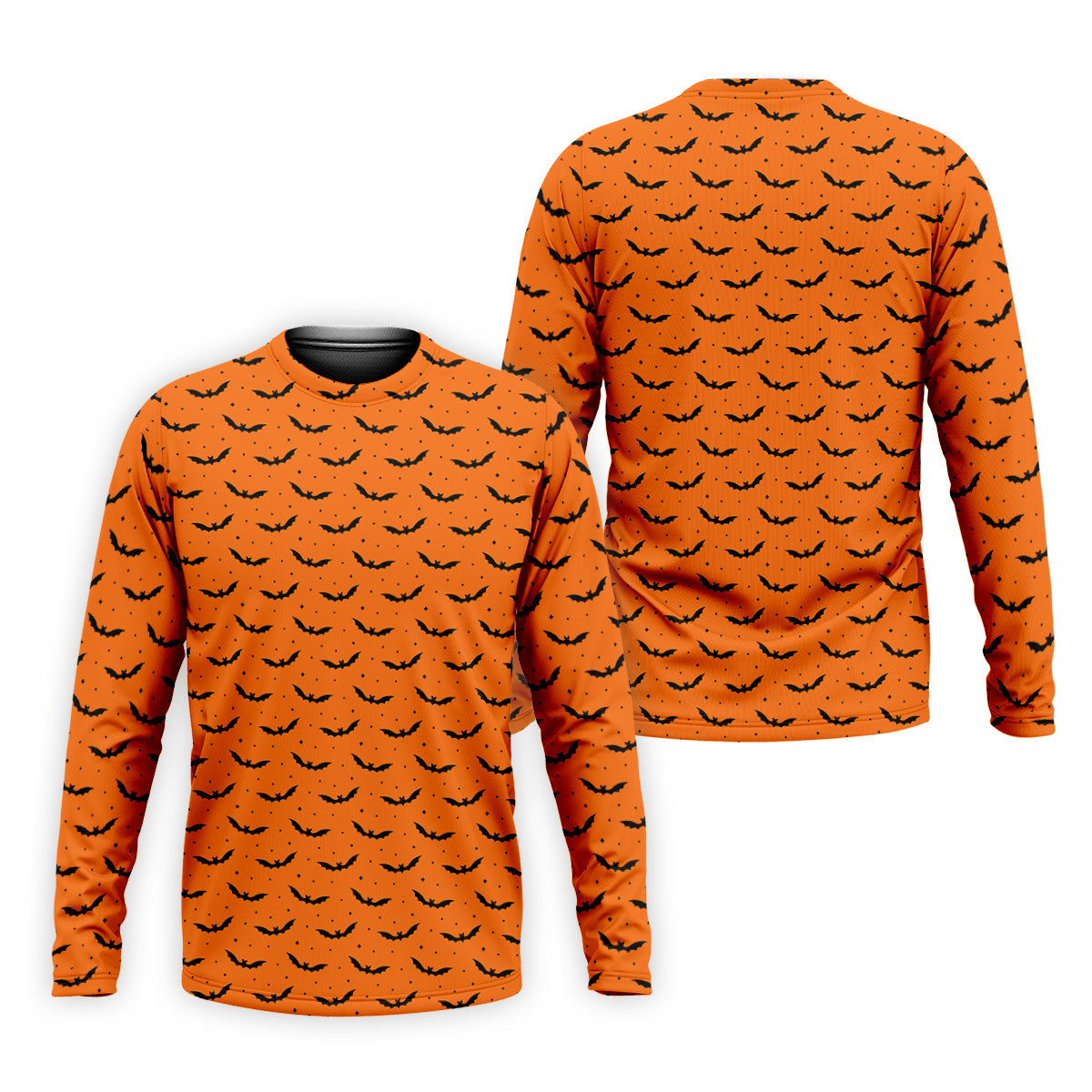 Spooky Bats Orange Halloween Golf Shirt, Polo ShirtFor Men, Golf Gift For Men, Golfing Apparel