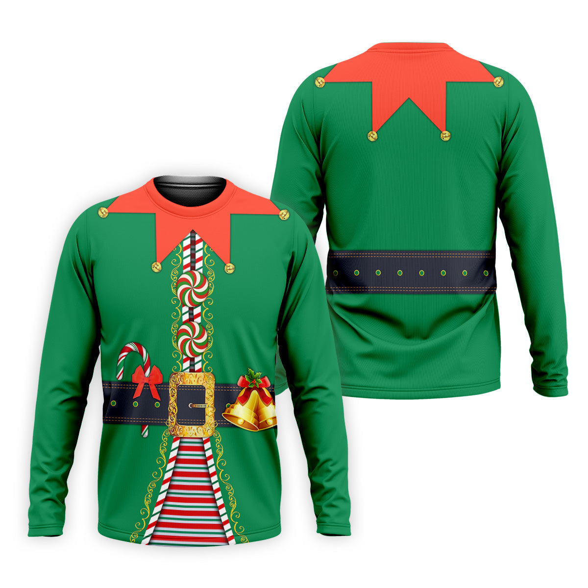 Funny Christmas Elf Golf Tops For Men, Christmas Golf Shirt, Polo ShirtFor Men, Christmas Golf Shirt