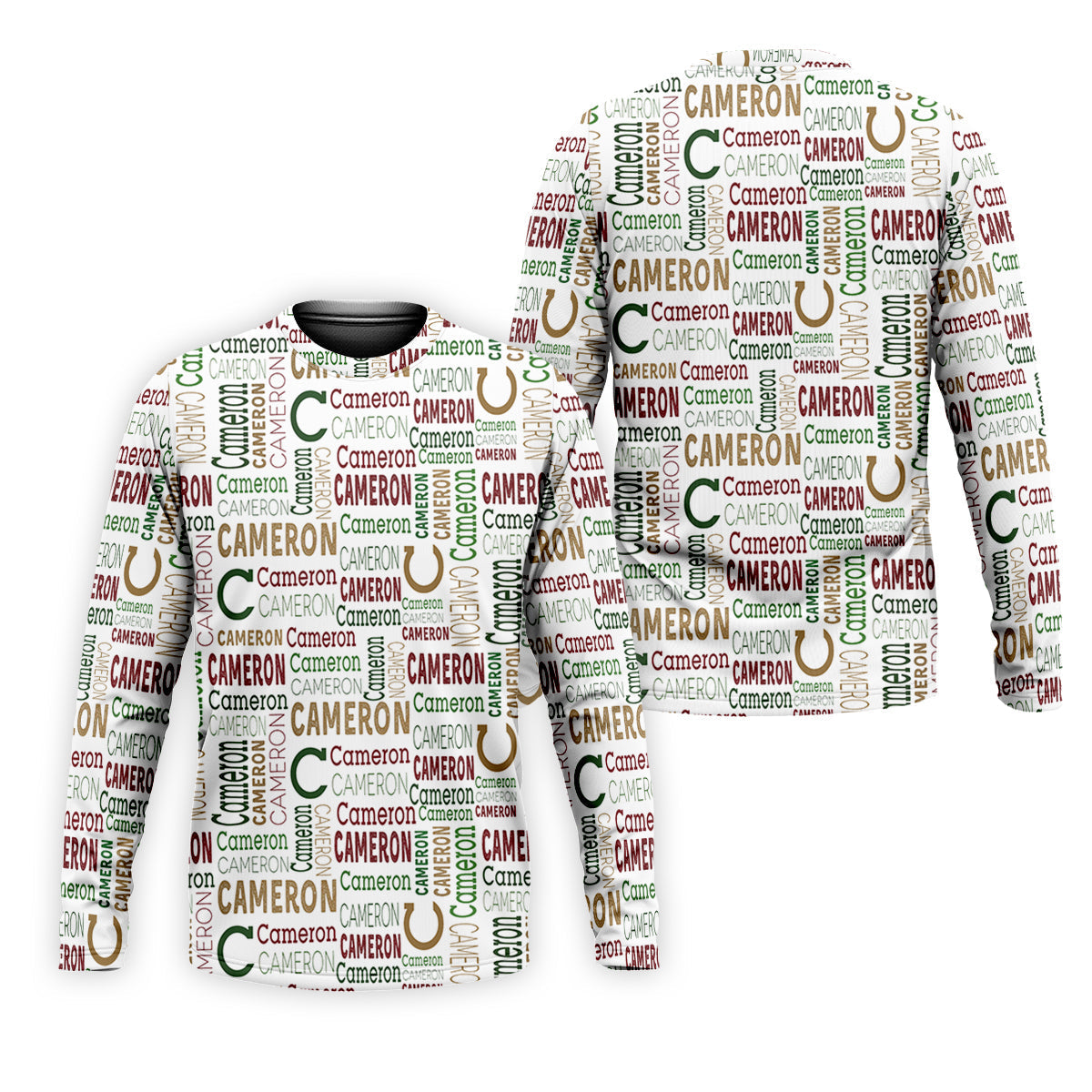 Cameron Pattern Christmas Golf Tops For Men, Christmas Golf Shirt, Men Golf Apparel
