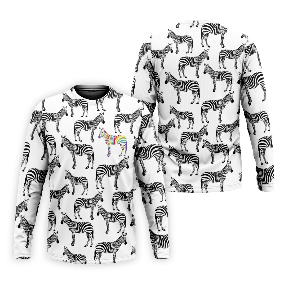Rainbow Zebra Be Yourself Pride Month Support Golf Tops For Men, LGBT Community Polo Shirt Men