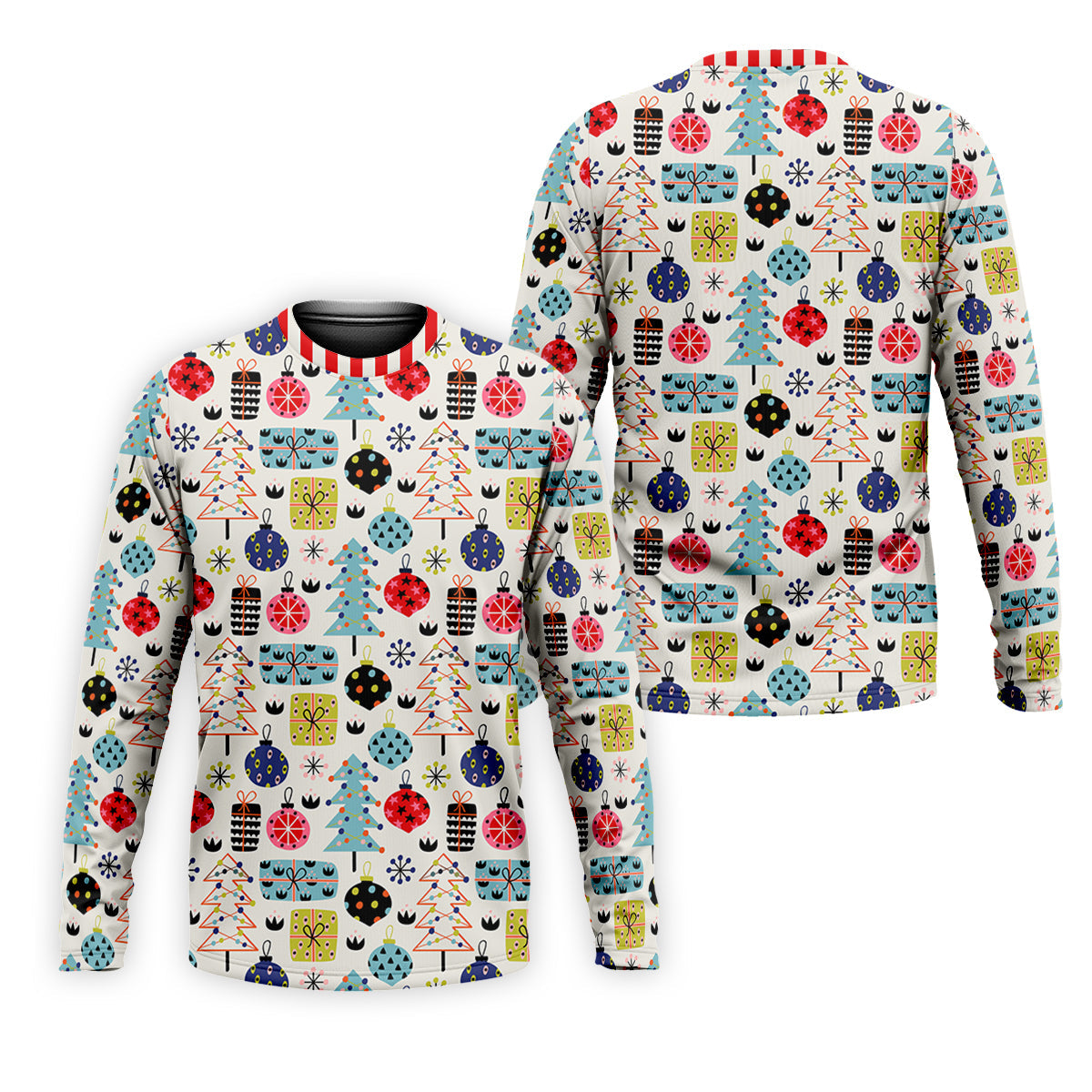 Colorful Christmas Men's Golf Polo Shirtristmas Golf Shirt, Cute Golf Outfit, Golf Gift For Men