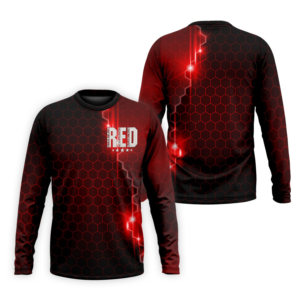 Remember Everyone Deployed Hexagonal Gradient Father's Day Golf Shirt, 250 Years Polo Shirt Men