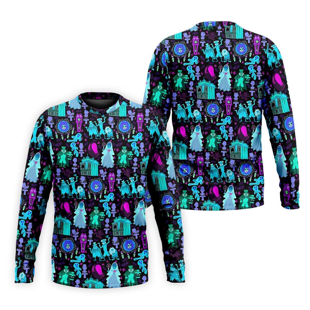Haunted Ghost Halloween Hawaiian Golf Shirt, Mens Golf Shirts, Golf Polo Shirts For Men