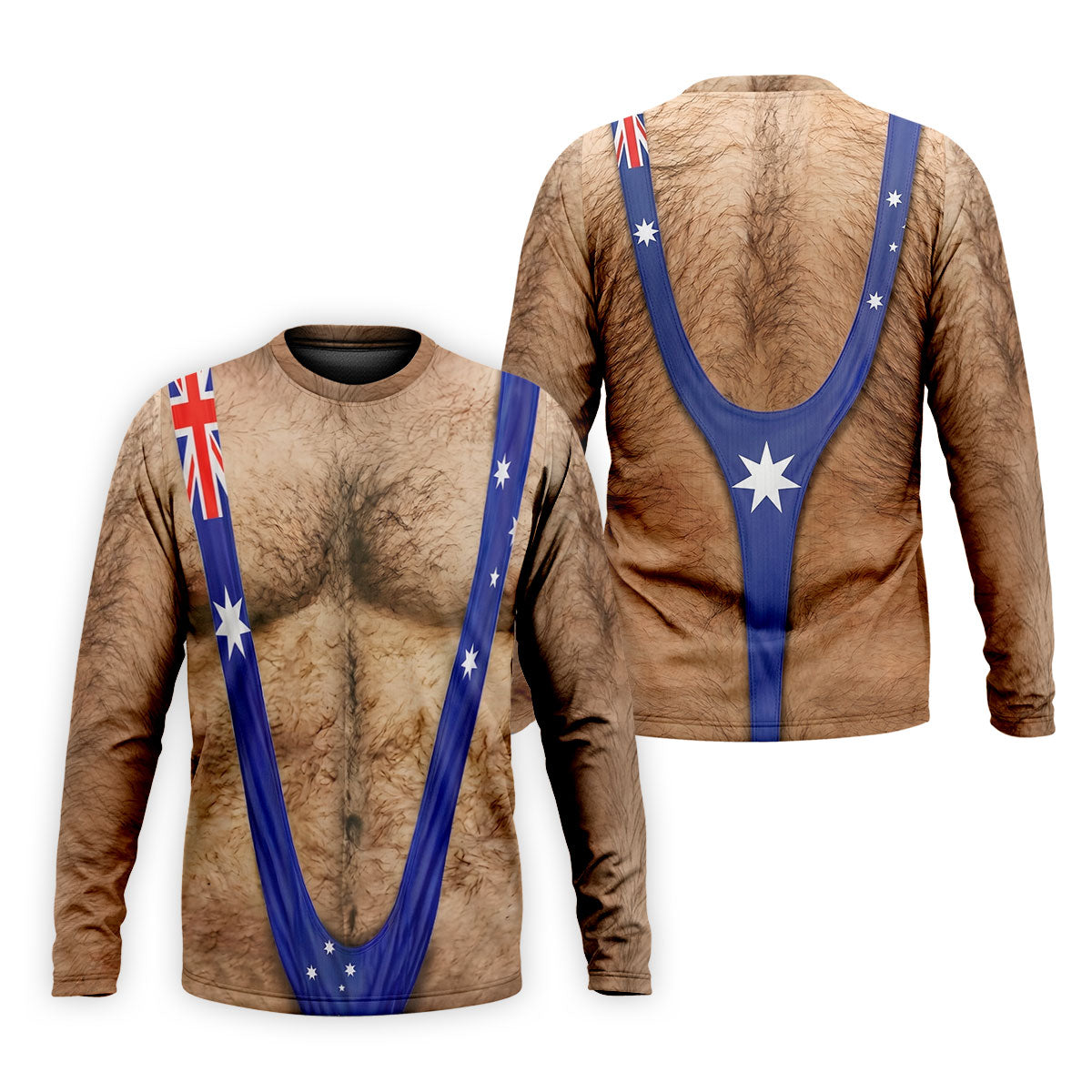 Australia Flag Print Fun Golf Shirt, Men's Golf Top, Polo Shirtor Men, Golf Shirts For Men