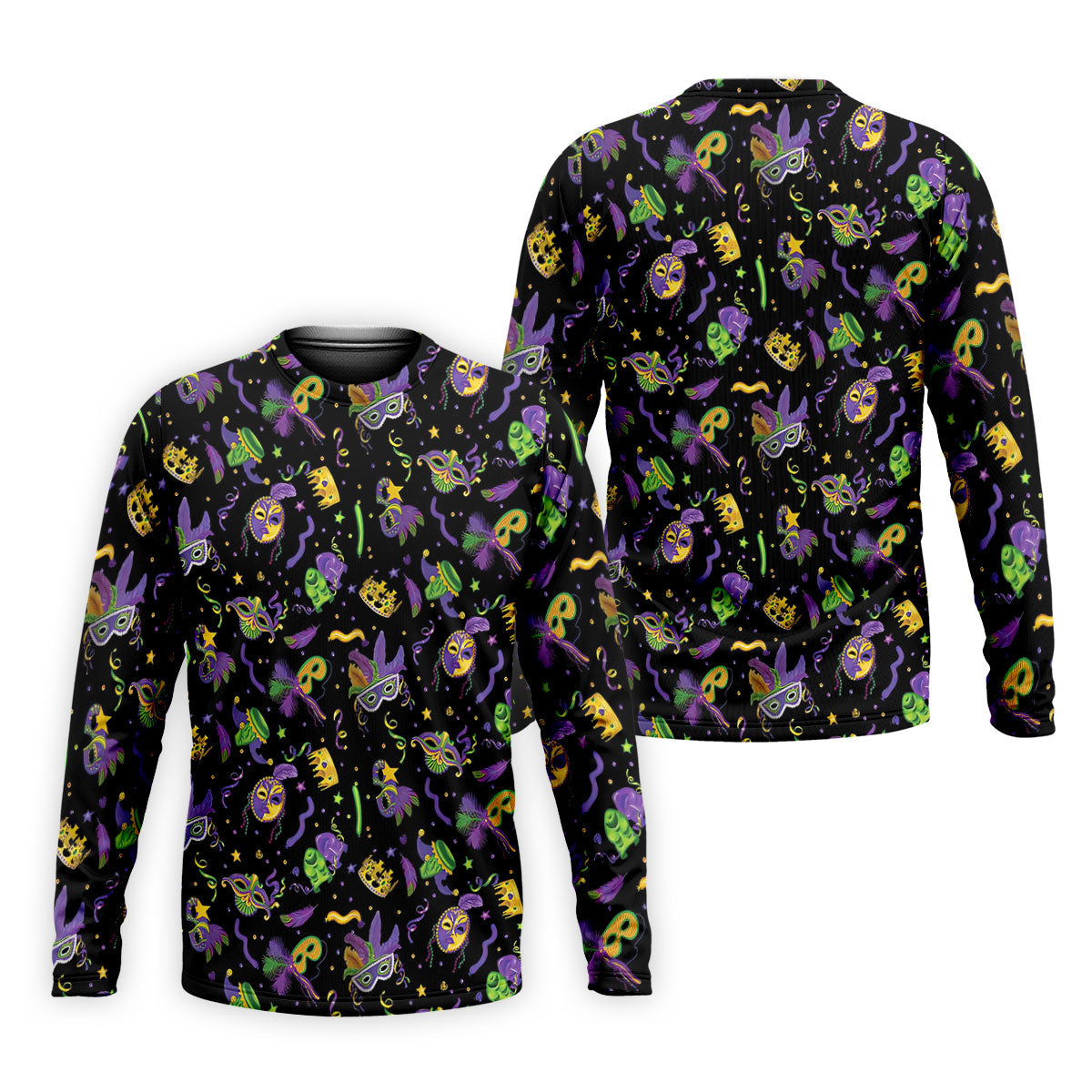 Mardi Gras Golf Golf Polo Shirt Mardi Gras Black Golf Shirt, Golf Tops For Men